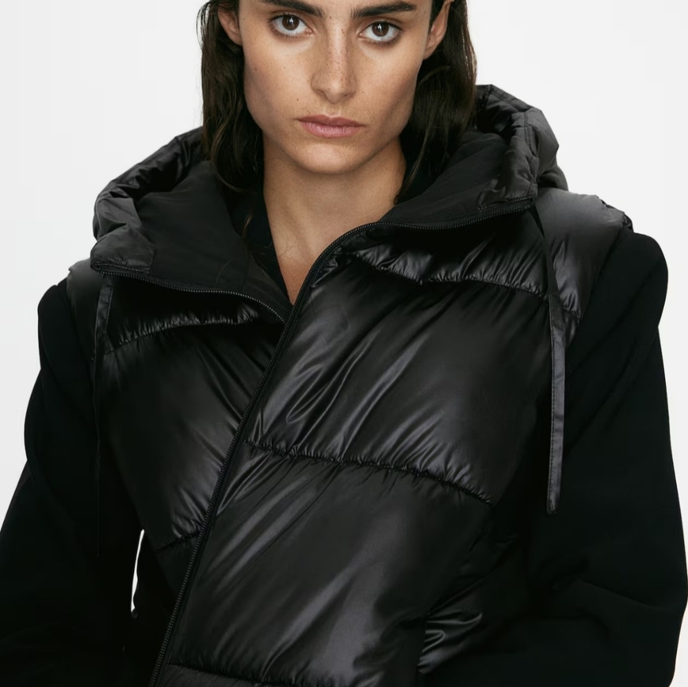 H&M Black Quilted Vest